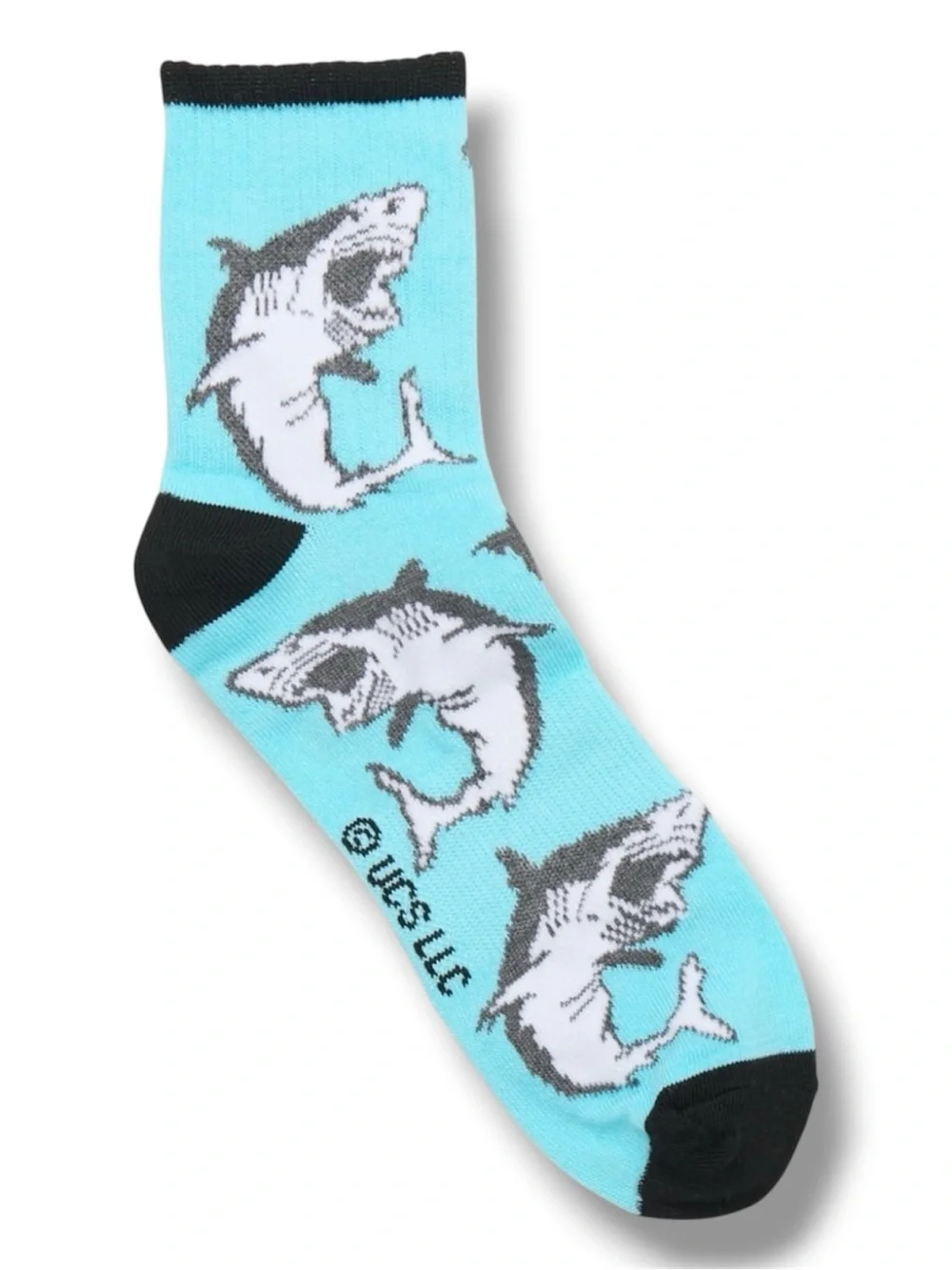 6-Pack Jaws Movie Funny Novelty Quarter Crew Ankle Socks - NWT